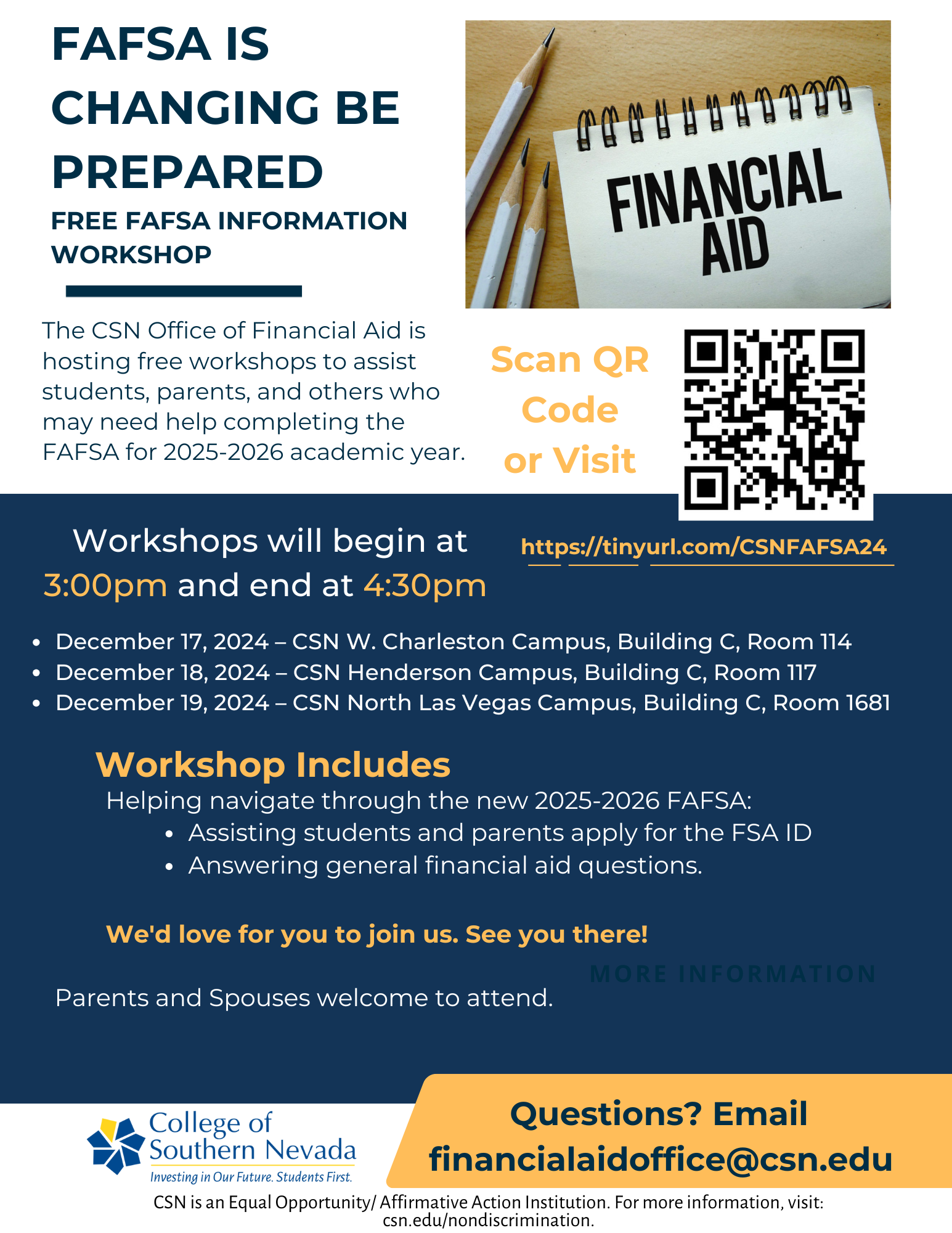 FAFSA Workshops