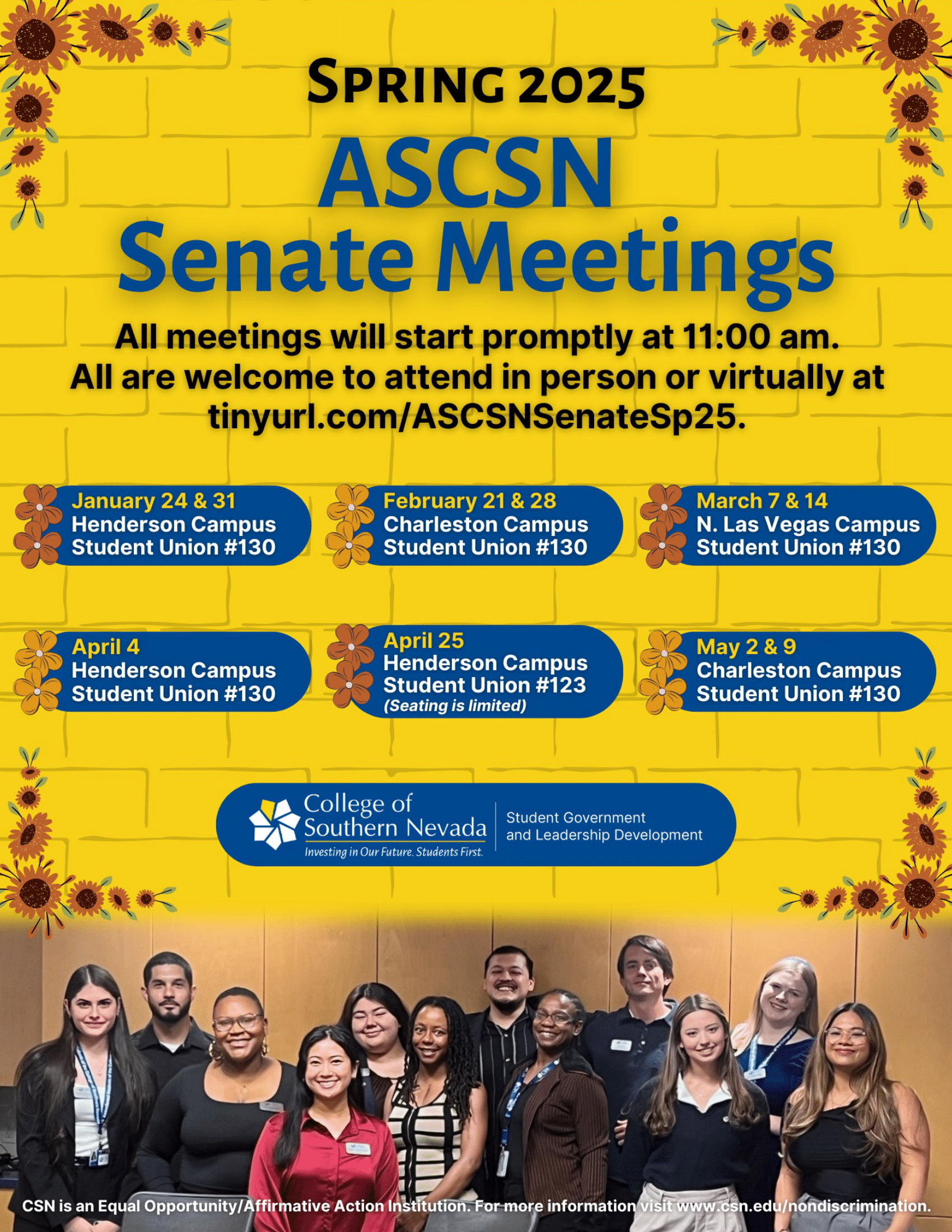 ASCSN Senate Meetings