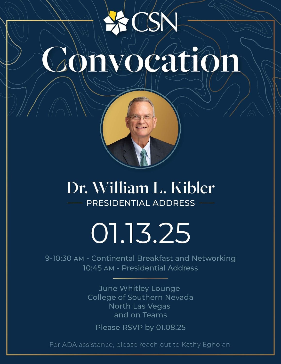 Spring 2025 Convocation Flyer